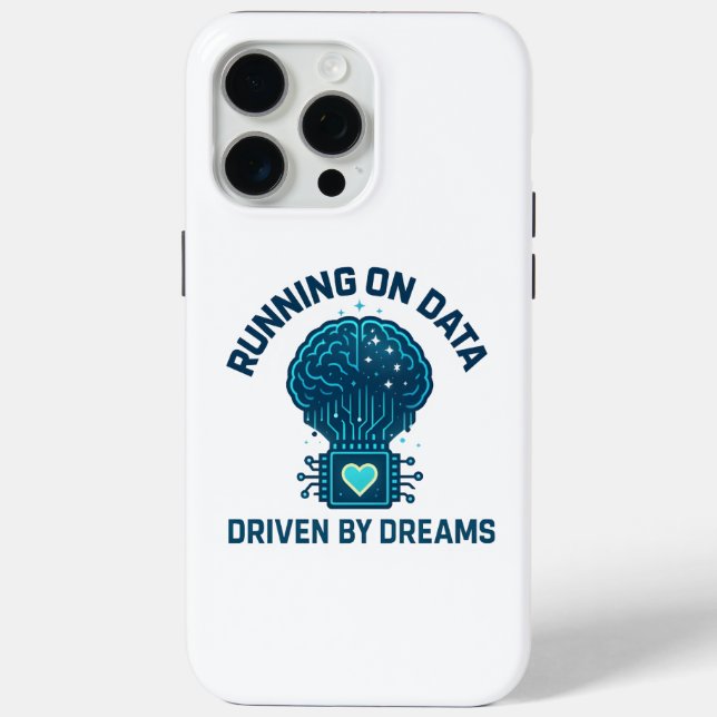 Funda De Case-Mate Para iPhone Ejecutando datos, impulsado por Dreams AI Art (Reverso )