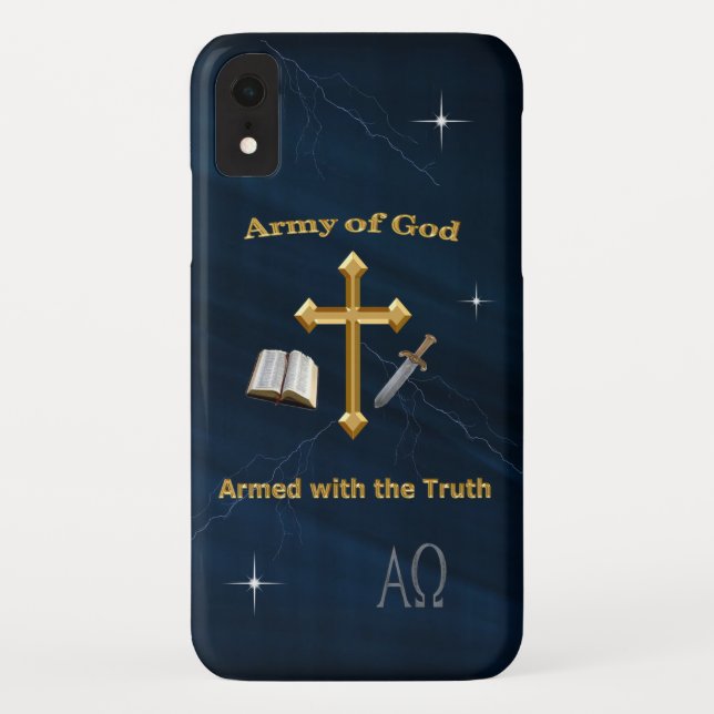 Funda De Case-Mate Para iPhone Ejército De Dios (Reverso)