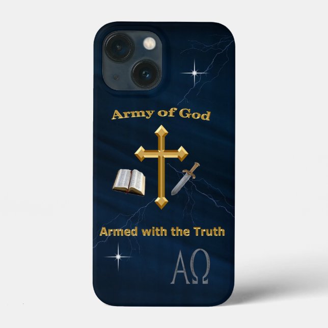 Funda De Case-Mate Para iPhone Ejército De Dios (Reverso )