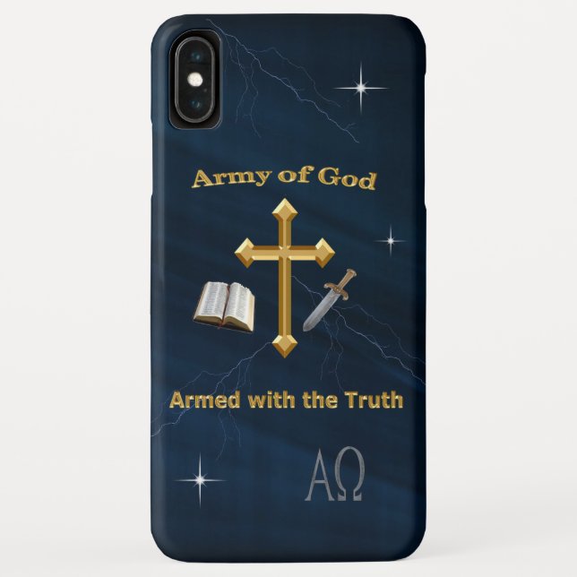 Funda De Case-Mate Para iPhone Ejército De Dios (Reverso)