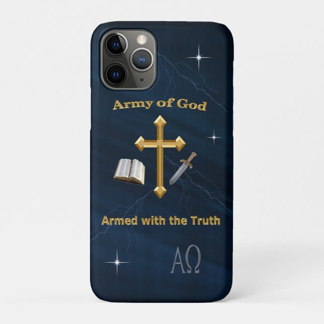 Funda De Case-Mate Para iPhone Ejército De Dios (Reverso)