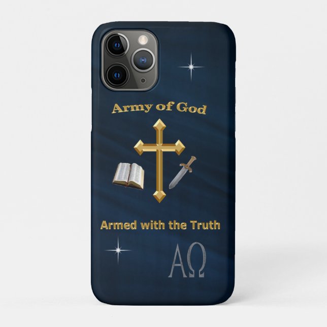 Funda De Case-Mate Para iPhone Ejército De Dios (Reverso)