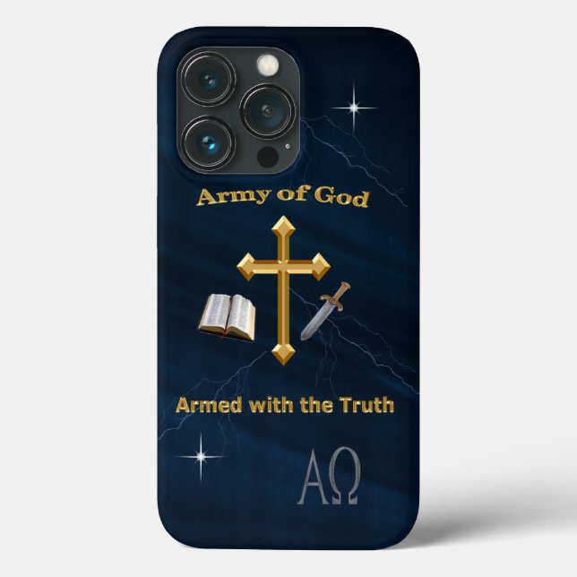 Funda De Case-Mate Para iPhone Ejército De Dios (Reverso )