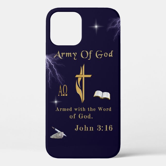 Funda De Case-Mate Para iPhone Ejército De Dios (Reverso )