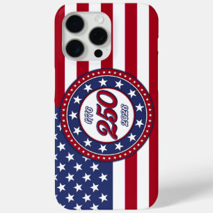 Funda Para iPhone 15 Pro Max El 250 cumpleaños de América con la bandera de EE.