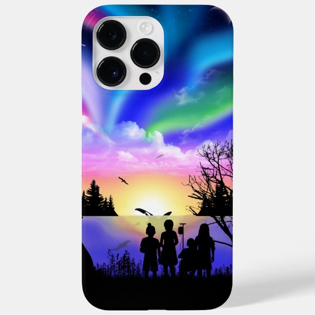 Funda De Case-Mate Para iPhone El abrazo de la naturaleza (Reverso)