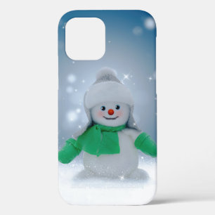 Funda Para iPhone 12 Pro El adorable personaje de muñeco de nieve de Navida