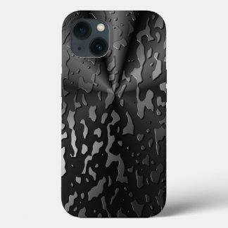 Funda Para iPhone 13 El agua cae sobre el vidrio negro