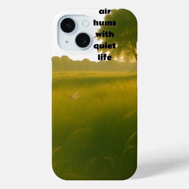 Funda De Case-Mate Para iPhone El aire huele con vida tranquila (Reverso )