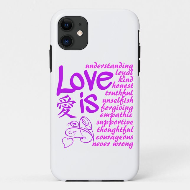 Funda De Case-Mate Para iPhone El amor es... estuche para iPhone, personalizable (Reverso)