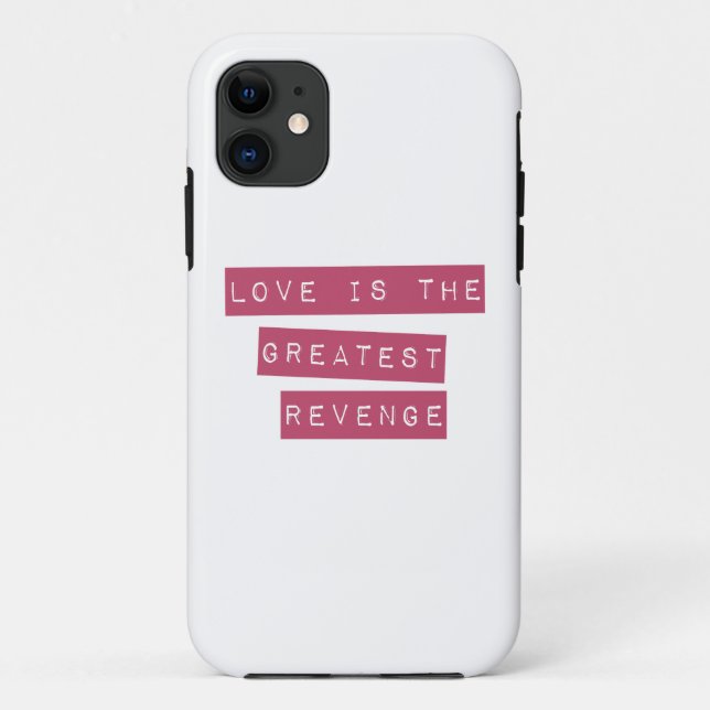 Funda De Case-Mate Para iPhone El Amor Es La Mayor Venganza (Reverso)