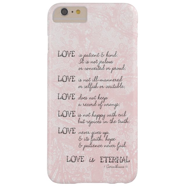 Funda De Case-Mate Para iPhone El amor es paciente (Reverso)