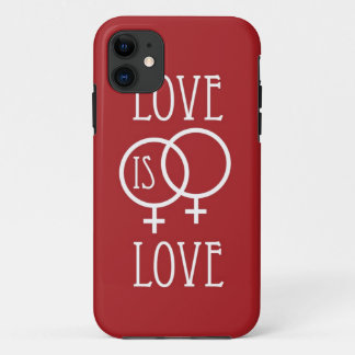 Funda Para iPhone 11 El amor es rojo (femenino) del amor