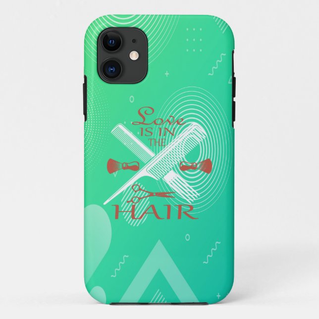 Funda De Case-Mate Para iPhone El amor está en el pelo (Reverso)