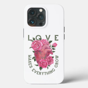 Funda Para iPhone 13 Pro El amor hace que todo crezca