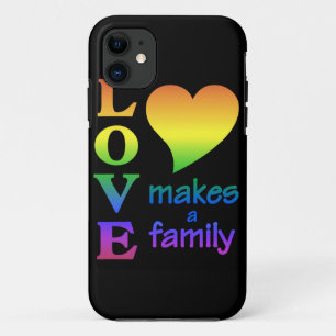 Funda Para iPhone 11 El amor hace un maletín para iPhone familiar