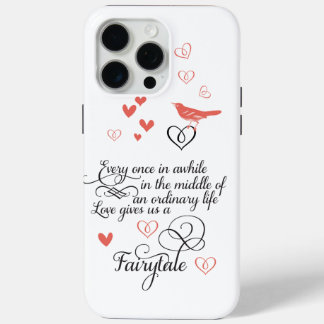 Funda Para iPhone 15 Pro Max El amor nos da un funda de Fairy Tale Boda iphone
