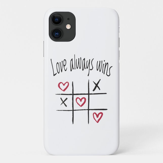 Funda De Case-Mate Para iPhone El amor siempre gana (Reverso)