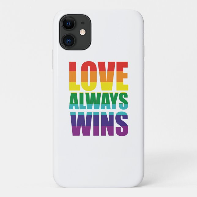 Funda De Case-Mate Para iPhone El amor siempre gana (Reverso)