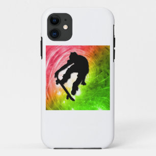 Funda Para iPhone 11 El andar en monopatín en un ciclón psicodélico