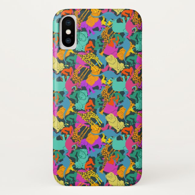 Funda De Case-Mate Para iPhone El animal siluetea el modelo (Reverso)