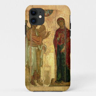 Funda Para iPhone 11 El anuncio de Ustiug, c.1130-40 (tempera en la