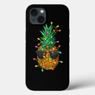 Funda Para iPhone 13 El árbol de Navidad de piña ilumina gafas de sol d