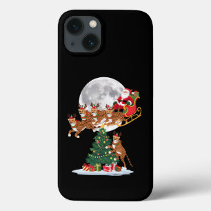 Funda Para iPhone 13 El árbol de navidad ilumina el divertido chita de