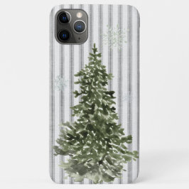 Funda Para iPhone 11 Pro Max El árbol navideño brilla de nieve tira de cosquill