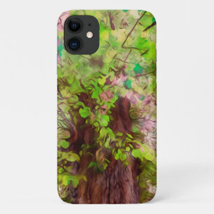 Funda Para iPhone 11 El árbol viejo se ramifica como el verde y el mora