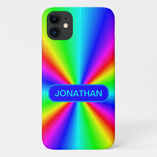Funda Para iPhone 11 El arcoiris brillante y colorido personalizado