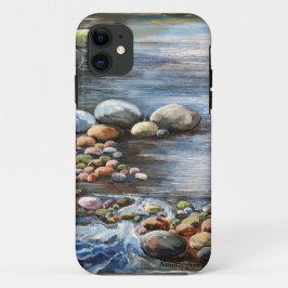 Funda Para iPhone 11 El arroyo original arte pintado a mano único
