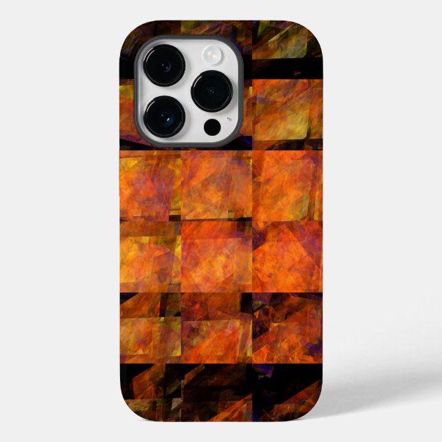 Funda De Case-Mate Para iPhone El arte abstracto de la pared (Reverso )