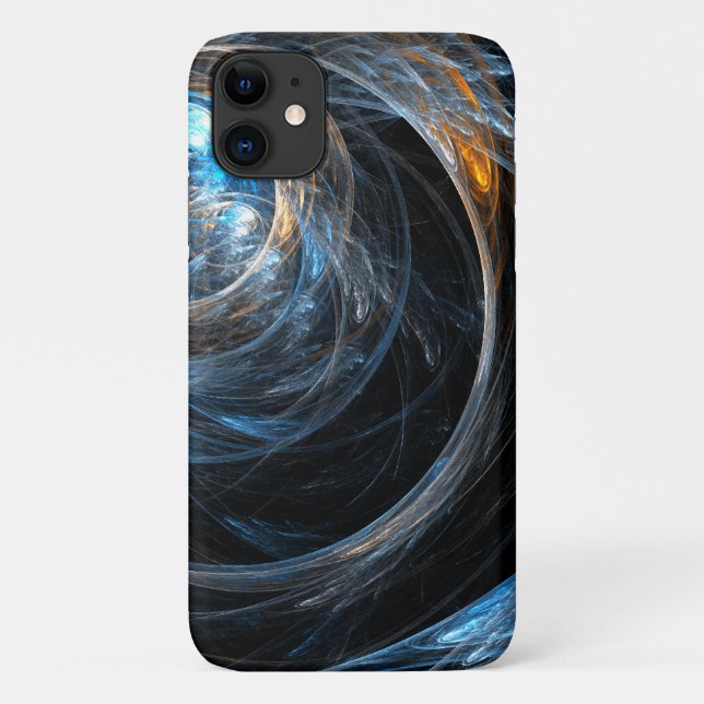Funda De Case-Mate Para iPhone El arte abstracto mundial (Reverso)