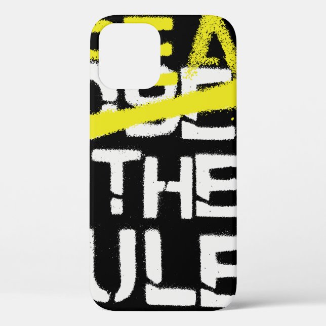Funda De Case-Mate Para iPhone El arte callejero urbano rompe las reglas del graf (Reverso )