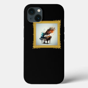 Funda Para iPhone 13 El arte de la música para los amantes del piano