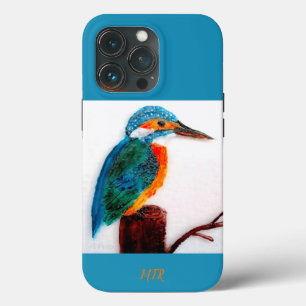 Funda Para iPhone 13 Pro El arte de las aves de Kingfisher personalizado