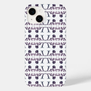 Funda Para iPhone 14 De Case-Mate El arte del amor: Cartas elegantes y Rosa en flor