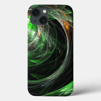 Funda Para iPhone 13 El arte del resumen verde mundial