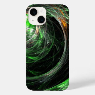 Funda Para iPhone 14 De Case-Mate El arte del resumen verde mundial
