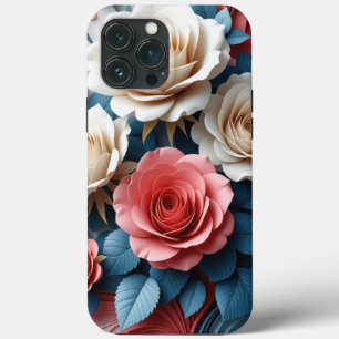 Funda Para iPhone 13 Pro Max El arte floral bohemio duro regalo perfecto