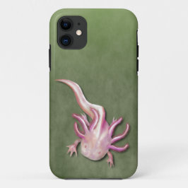 Funda Para iPhone 11 El arte "Walking Fish" de la Axotl blanca