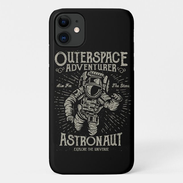 Funda De Case-Mate Para iPhone El Astronauta Aventurero Del Espacio Ultraterrestr (Reverso)
