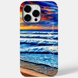 Funda Para iPhone 14 Pro Max De Case-Mate El atardecer tropical caribeño sobre un océano tra