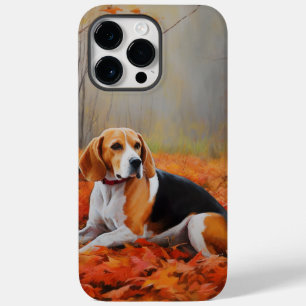 Funda Para iPhone 14 Pro Max De Case-Mate El Beagle en otoño se inspira en las hojas