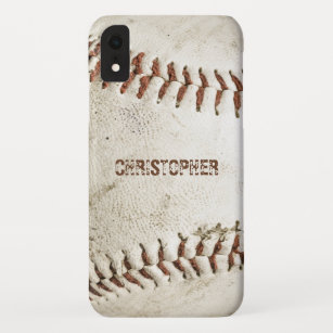 Funda Para iPhone XR El béisbol vintage personalizado