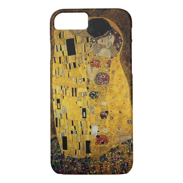 Funda De Case-Mate Para iPhone El beso de Gustav Klimt (Reverso)