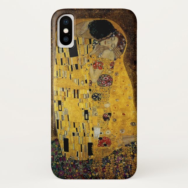 Funda De Case-Mate Para iPhone El beso de Gustavo Klimt (Reverso)