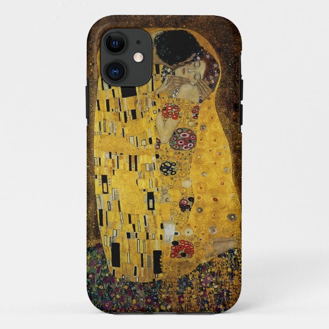 Funda De Case-Mate Para iPhone El beso de Gustavo Klimt (Reverso)