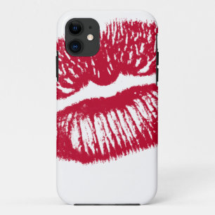 Funda Para iPhone 11 El Beso, Labios Rojos